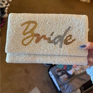 Francesca Beaded Bride Clutch